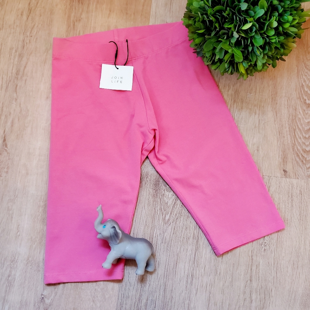 ZARA Kids Pink Cropped Leggings Size 9
